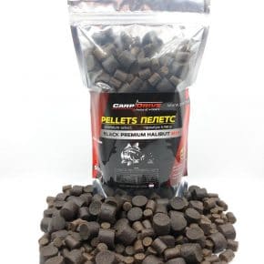 Пеллетс Pellets Black Premium Halibut (премиум класса) Carp Drive Mix 8 — 14мм 500 г