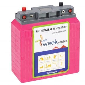 Литий-ионный аккумулятор для лодочного электромотора Weekender 12V100AH