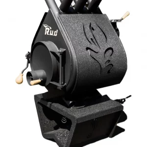 Отопительная конвекционная печь Rud Pyrotron Кантри 00 С обшивкой декоративной (черная)