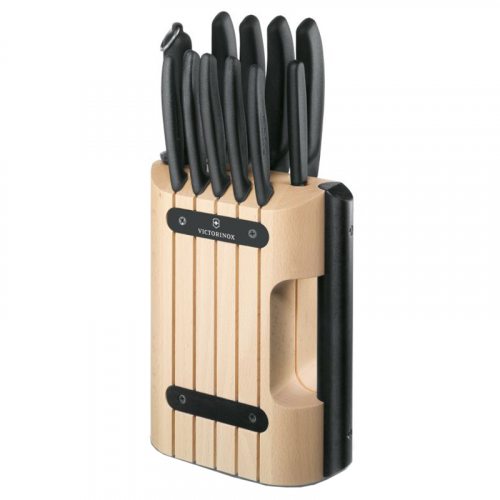 Набір кухонних ножів Victorinox Swissclassic (11 предметів) з підставкою